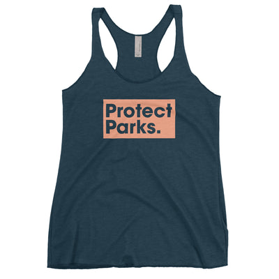 Protect Parks Logo Women's Racerback Tank