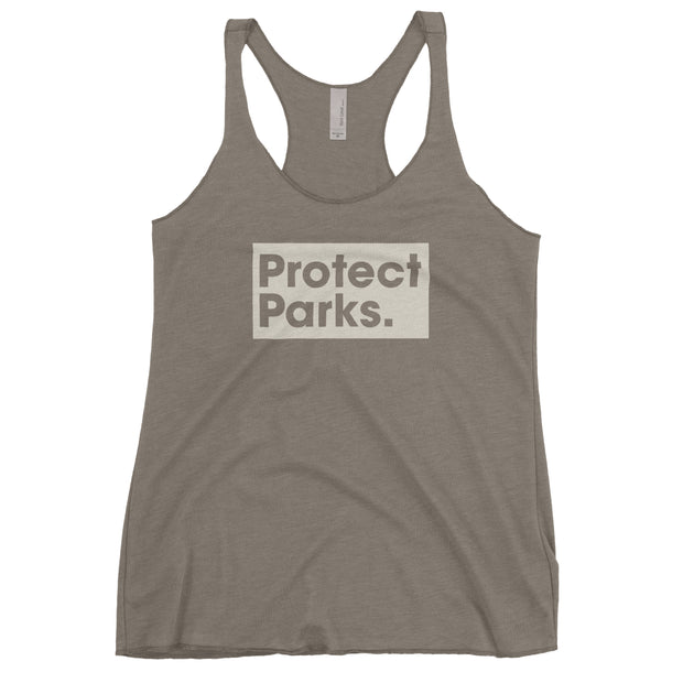 Protect Parks Logo Women's Racerback Tank
