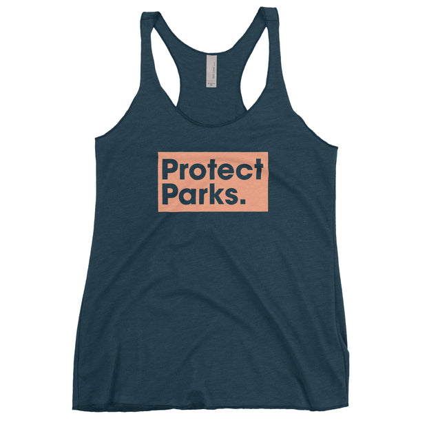 Protect Parks Logo Women's Racerback Tank