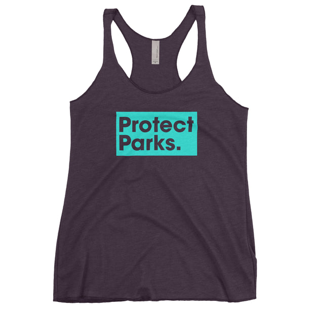 Protect Parks Logo Women's Racerback Tank