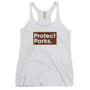 Protect Parks Logo Women's Racerback Tank